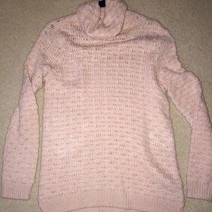 Light pink cowl neck sweater